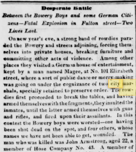 New York Daily Herald January 5, 1840