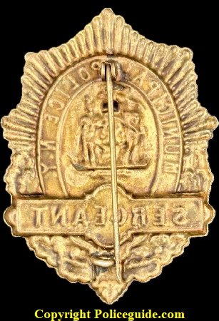 Municipal Police N.Y. Sergeant Municipal Police N.Y. Sergeant