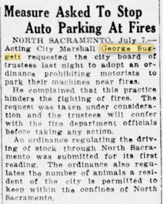 Suggett  Sacramento Bee July 7, 1926