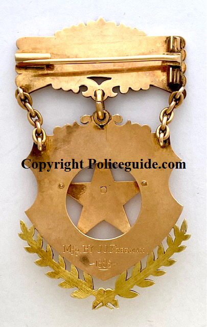 Steedman Toledo Chief of Police badge bk