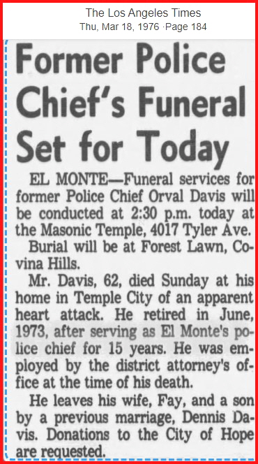 Los Angeles Times March 18, 1976 Obit