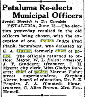 SF Chronicle June 16, 1927