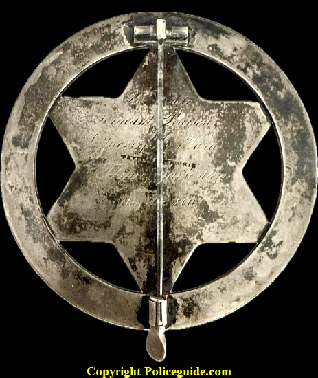 Made by Taylor & Lawrey Silversmiths who were in business 1830 - 1875 in Philadelphia.