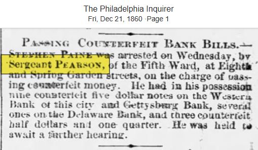 The Philadelphia Inquirer December 21, 1860