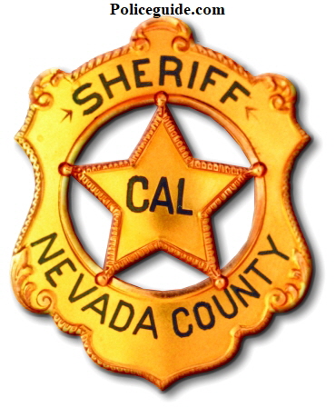 14k gold Sheriff of Nevada Co. Cal. Presented to George R. Carter who was elected Sheriff in 1927.  This badge is pictured in Witherell’s book, “California’s Best” on page 27 and in Jim Casey’s book, “Badges of America’s Finest” .