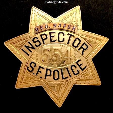 San Francisco Police Inspector badge #554