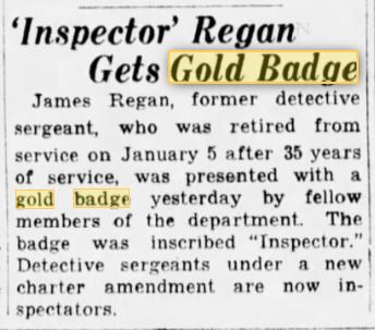 S. F. Examiner January 28, 1931 Inspector Rank Created