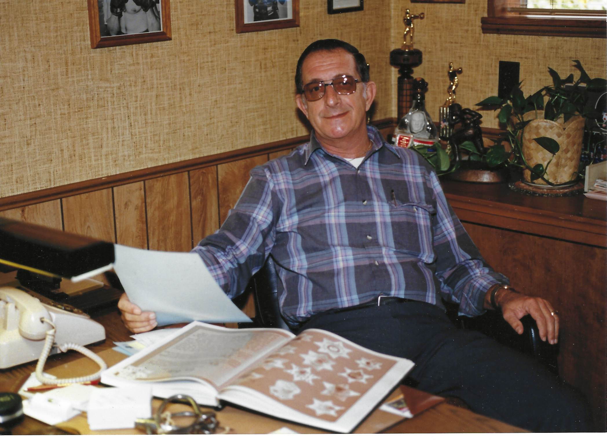 Clay Worthley at his home in Sacramento.  Clay was a Sacramento Co. Deputy Sheriff.