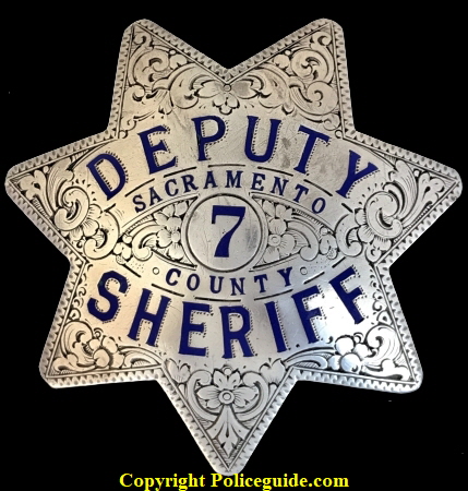 Sacramento Deputies began wearing issued sterling stars in March of 1932.  These 1st sterling stars were dated 3-7-32 on the reverse.  They were ordered from a local police supply who placed the order with the Ed Jones Co. Oakland, CAL.  