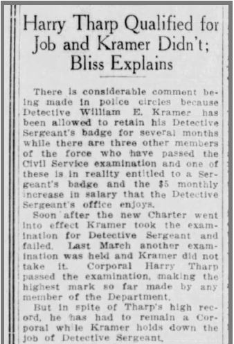 Bliss retains Kramer 19 July 1913-1