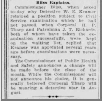 Bliss retains Kramer 19 July 1913-2