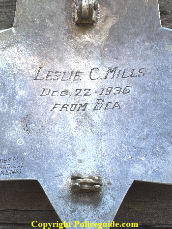Sacramento Police 48 Leslie C. Mills bk