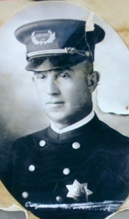 Corporal Lee Parker wearing sterling silver badge #10,