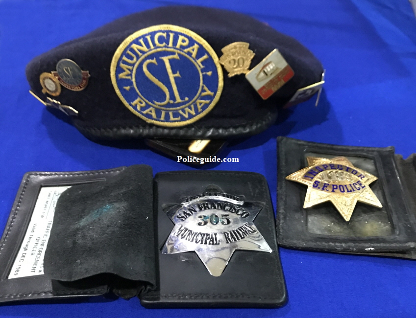 Walter B. Barnes was employed by the San Francisco Municipal railway. He drove cable cars and later was promoted to Inspector. His badge, Identification card and Beret are pictured. Walter B. Barnes was employed by the San Francisco Municipal railway. He drove cable cars and later was promoted to Inspector. His badge, Identification card and Beret are pictured.