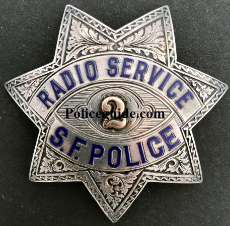 Sterling silver badge Presented to Gordon C. Osborne by A Group of His Friends Oct. 19, 1933.  Made by Irvine & Jachens S. F.  He was the Asst. Chief of the department and thus the #2 on his presentation badge.