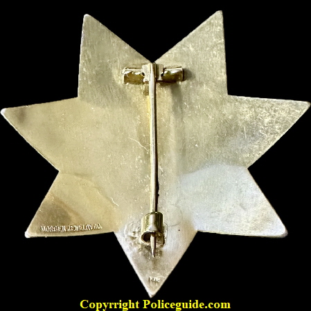 CA-SFPD-Inspector Star No. 681 made by Morgen Jeweler San Francisco CA-SFPD-Inspector Star No. 681 made by Morgen Jeweler San Francisco