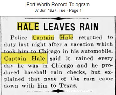 Fort Worth Star Teelegram June 7, 1927
