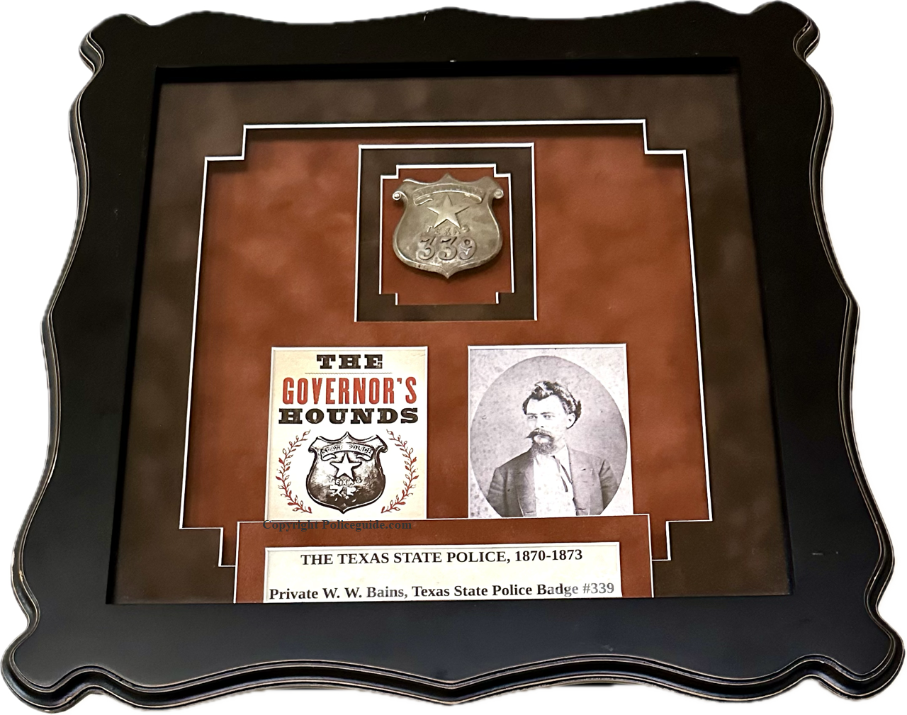 Texas State Police 339 framed