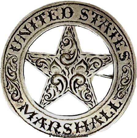 United States Marshall circle cut out star.