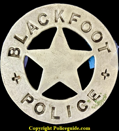Blackfeet Police circle star badge.