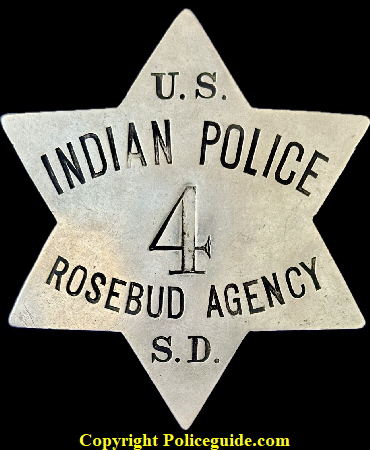 U.S. Indian Police No.4 Rosebud Agency S.D.