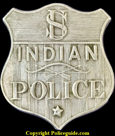 U.S. Indian Police, 1st issue.  The single star at the bottom represents the rank of Private.