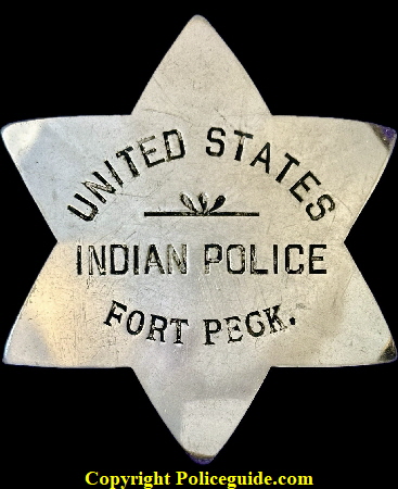 United States Indian Police Fort Peck badge.