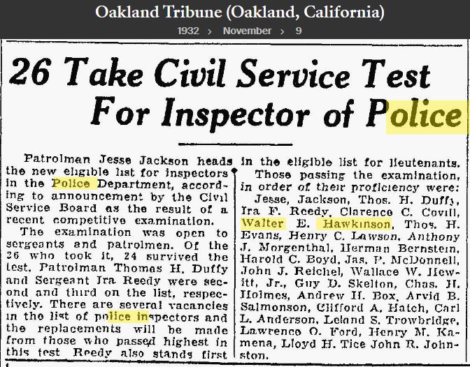 Oakland Tribune November 9, 1932